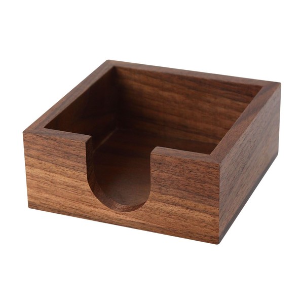 MultiBey Wooden Walnut Sticky Note Pad Holder for Desk, Memo