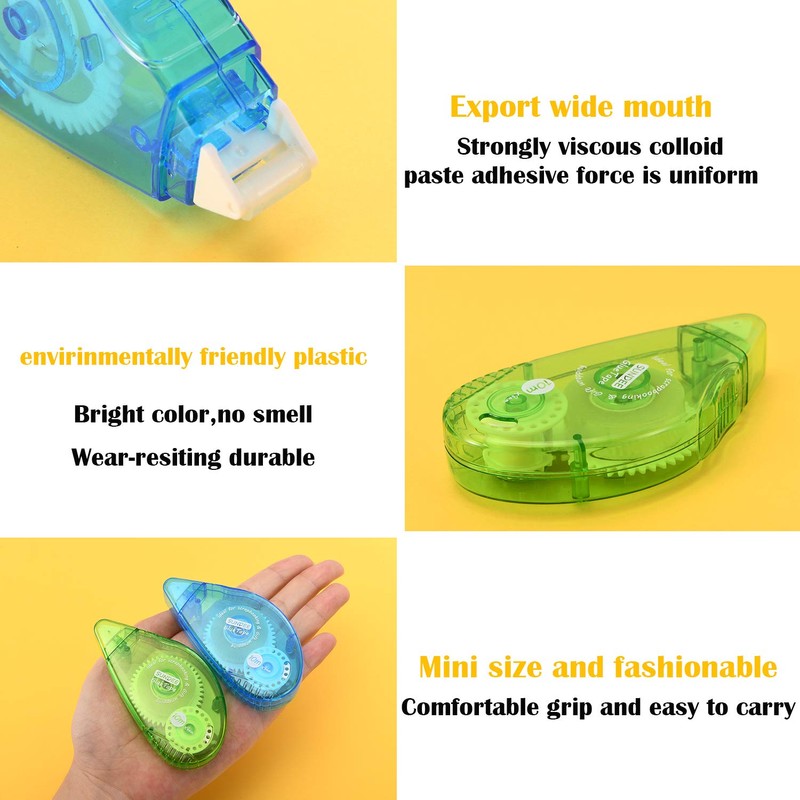 Glue Runner Permanent, Double Sided Adhesive Scrapbook Runner Tape Roller,