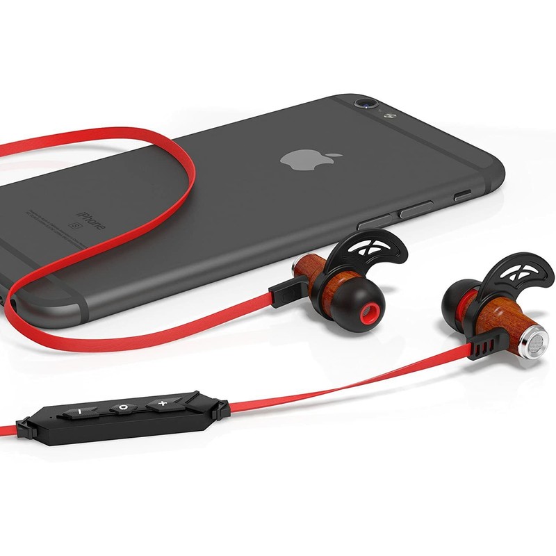 InEar Symphonized NRG Bluetooth Wireless Wood in-Ear Noise-isolatin