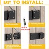 Hayaww 5 Inch Door Bolt Lockable Hasp with Combination Lock