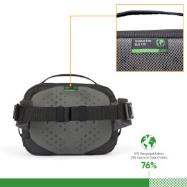 Lowepro Trekker Lite SLX 120, Compact Camera Backpack with Tablet Pocket, Camera Bag for Full Frame Mirrorless Cameras, Tripod Attachment, Water Bottle Holder, Black