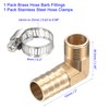 M METERXITY Brass Hose Pipe Fittings - 90 Degree Angle