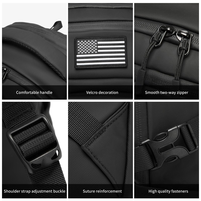 Wotony 25L Tactical Backpack, 18.5 inch, 900D Polyester, MOLLE System,