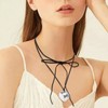 Puffy Heart Choker Necklace Big Heart Pendant Necklace Y2K Aesthetic