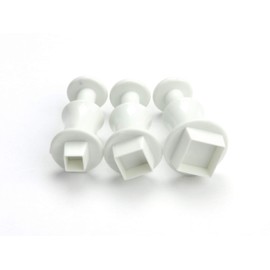 Pati-Versand Cookie Cutter + Stamp Square Set of 3