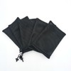 6Pcs 10x15cm/4x6 Inch Black Nylon Mesh Drawstring Bag Pouch String