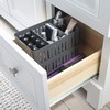 Simplify Cestino impilabile a 3 scomparti con divisori regolabili, organizer