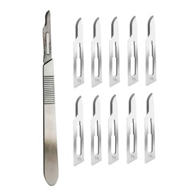 Scalpel No 15 with Scalpel Handle Sterile Preserving Razor Cover, Autopsy, Pedicure, Function of a Smartphone