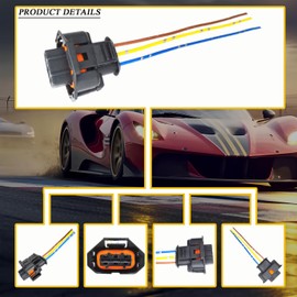0261545055 12618108 Fuel Rail Injection Pressure Sensor Harness Connector Plug for Lacrosse 10-16 Enclave 09-13 Regal 11-13 Cobalt HHR 08-10 Traverse 09-13 Saturn Outlook 2009 Acadia 09-13 0261545030