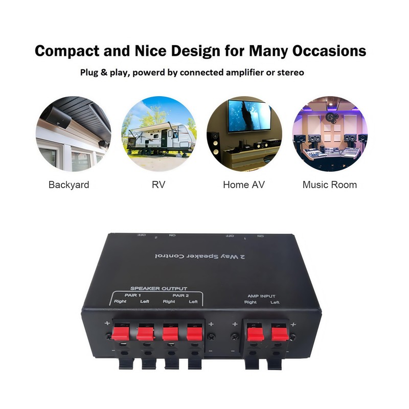 ADWITS 2 Channel Passive Speaker Selection, 2 Zone Sound Distribution