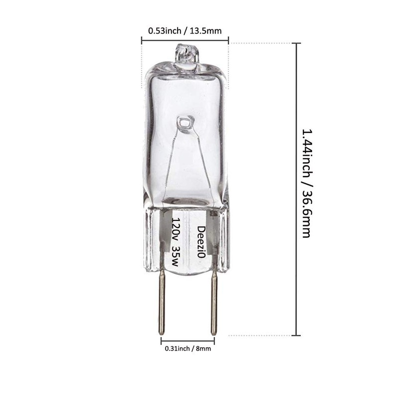 Deezio Xenon G8 35w 120v Bulb 120V T4 Light Bulbs