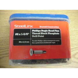 SteelLinx phillips bugle head fine thread drill point drywall screws steel studs