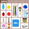 Joyreal 15 Pcs Sensory Toys for Babies, Newborn Baby Toys