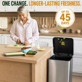 Lemon Essence, Liquid Trash Can Deodorizer, 6 Pack Fragrance Capsules