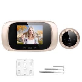 2.8in TFT LCD Visual Door Viewer IR Night Vision Cyclic Storage Camera Doorbell Ding Dong Smart Access Control SystemGold