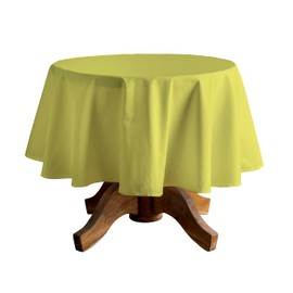 CALICOT Lemon Verbena 100% Cotton Tablecloth, Prewashed and Preshrunk, Perfect for Home | Dining | Tabletop| Party Decoration, Cotton (Square, 140 x 140 cm)
