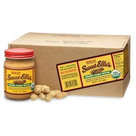 Sweet Ella's Smooth Organic Peanut Butter (13oz) - Case of 6