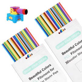 Leogony 2Pack 22 Colors 3D Pen Filament Refills, 2.5mm PCL Filament for 3Doodler Start Refills, 220Pcs