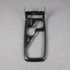 RQING for Subaru Crosstrek 2024 2025 2026 Front Center Console Dashboard Panel Cup Holder Cover Trims Carbon Fiber Pattern
