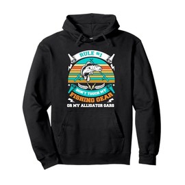 Alligator Gar Fishing Spot Rod and Reel Combo Alligator Gar Pullover Hoodie