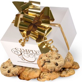 Simply Scrumptous Low Fat Chocolate Chunk Cookies White Gift Box