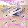 PVC Zipper Bag Makeup Bag Plastic Transparent Makeup Bag 2-Piece