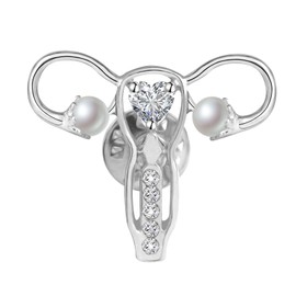 FUSTMW OBGYN Brooch Gifts for Doctors Labor and Delivery Nurse Pins Obstetrics and Gynecology Gifts Obstetrician Gift, no gemstone