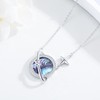 Suiknsn Saturn Necklace for Women 925 Sterling Silver Planet Necklace