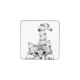 Pavilion Gift Company - Cat - 4.25" Drink Cup Coaster Cat Kitty Kitten Feline Cat Mom Cat Dad Cat Lover Kitchen Home Decor Housewarming Gift