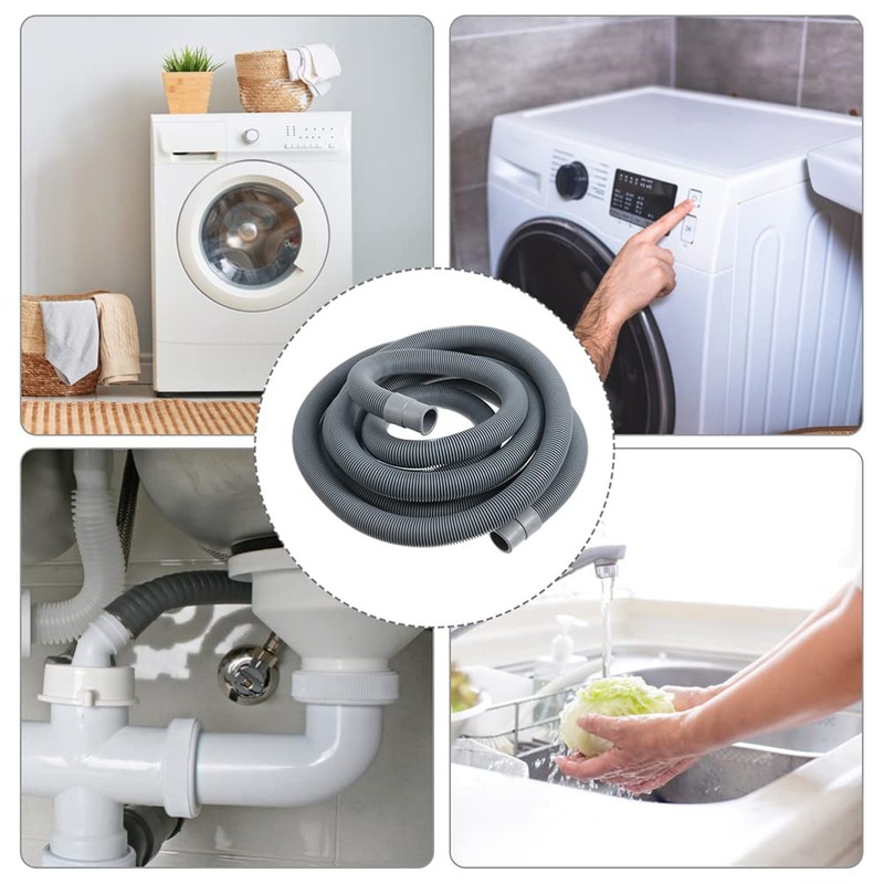 Washer Drain Hose Extension Set 5 Meters Washing Machine Replacement