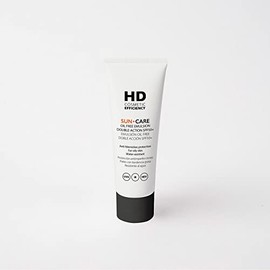 HD Cosmetic Efficiency SUN CARE OIL FREE EMULSION DOUBLE ACTION SPF50+ 50 mL, protector solar anti-imperfecciones ideal para pieles mixtas con tendencia grasa