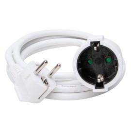 Kopp 143101015 CEE 7/4 Extension Lead White 2 m