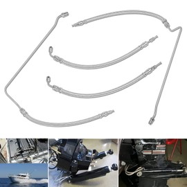 MX Power Trim Tilt Hydraulic Ram Cylinder Hose Kit Fit for Mercruiser Alpha I Gen II, Bravo 1 2 3