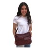 SILVERFEVER Medium Leather Handbag | Ladies Shoulder Bag | Organizer