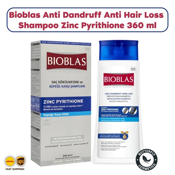 Bioblas Anti Dandruff Anti Hair Loss Shampoo Zinc Pyrithione 360 ml