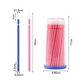 Annhua Disposable Dental Micro Brushes, 400 Pcs Dental Brushes, Disposable Applicators, Dental Applicator with Bendable Tips, Cleaning Precision Instrument Details, Microswab Applicator for Gel