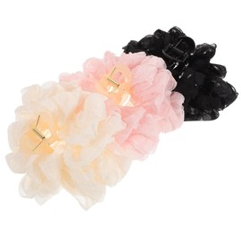 3 Pinzas Para El Cabello Con Lazo Grandes Para Mujer Clips De Garra Para Cabello Grueso Decorativos Seguros Para Uso Diario Y Ocasiones Especiales