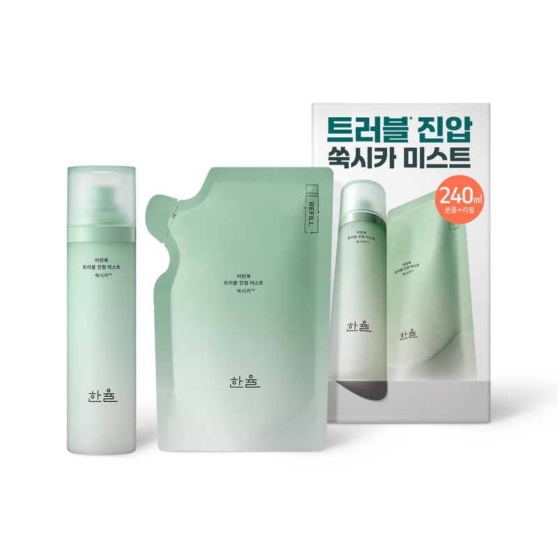 HANYUL Pure Artemisia Trouble Calming Mist 120ml Set (+Trouble Calming