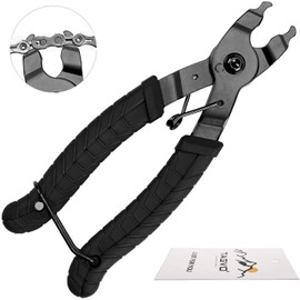 TAGVO Chain Plier, Bike Chain Tool Bicycle Chain Quick Link Open Close Tool 2 in 1 Open and Close Pliers, Easy Using Chain Remover Plier Portable for Road Mountain Bike