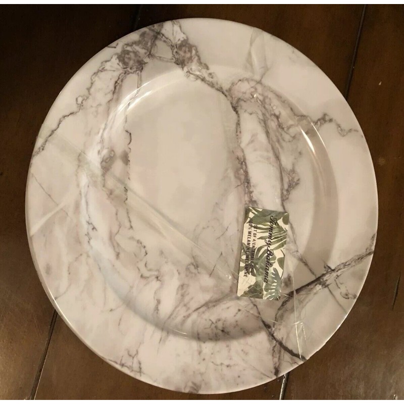 Tommy Bahama 8 pc TOMMY BAHAMA Set MELAMINE Gray Grey