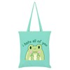 I Hate All Of You Frog Mint Green Tote Bag