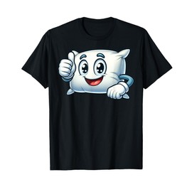 Cute Pillow Cartoon Character Giving Thumbs Up For Children T-Shirt