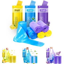 Large Adult Diaper Disposal Bags (18’’x23’’), 288 pcs Value Pack, Scented, Elderly Waste Diaper Disposable Bags, Baby Dirty Diapers Poop Trash Bags, Sanitary Product Disposal,Colorful