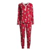 Christmas Peanuts Snoopy Brilliant Red 3 Piece Pajama Sleep Set