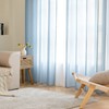 EMEMA Set of 2 Sheer Voile Curtains with Eyelets, Transparent