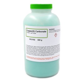 ALDON Innovating Science Lab-Grade Copper (II) Carbonate Powder, 500g - The Curated Chemical Collection
