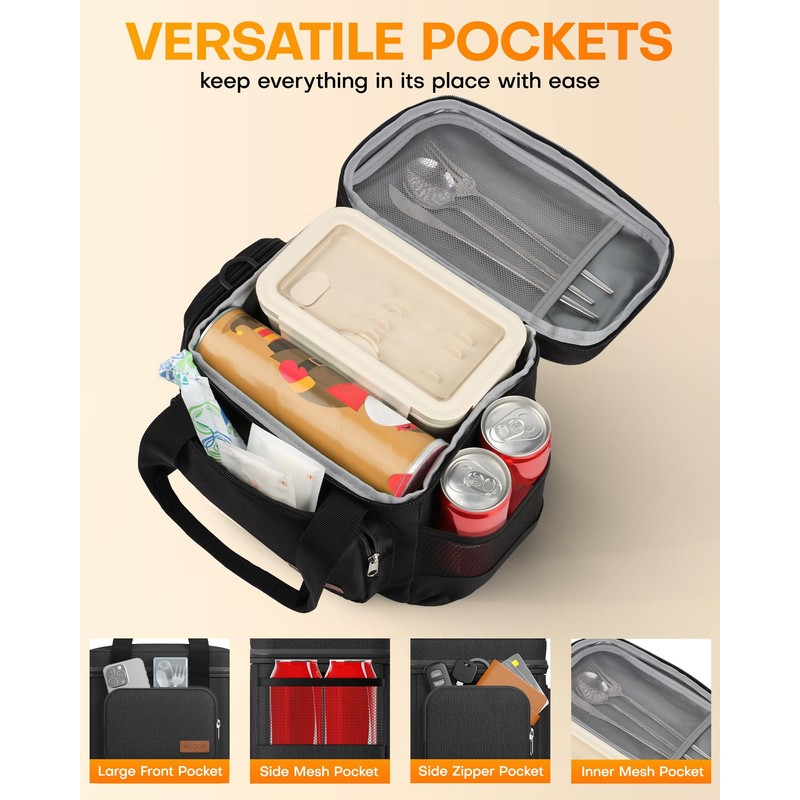 HOTOR Lunch Box for Men and Women - Leak-Proof Insulated