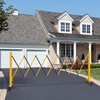 YITAHOME Metal Expandable Mobile Barricade, 8FT Folding Security Gate, Retractable