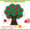 MAGICLULU Felt Apple and Number Tree, Kids Math Numbers Counting