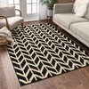 Well Woven Chevron Black 5' x 7' Area Rug Carpet